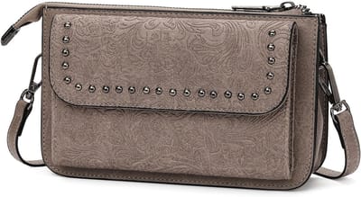 Dames Schoudertas van Vegan Leer, Crossbody Tas met Kaartvakjes en Verstelbare Strap, Ideaal als Telefoontas en Handtas