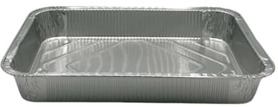 Aluminium Bakvorm - Wegwerpschalen - Koken en bewaren - Geschikt voor oven magnetron - 226x176mm - Zilver