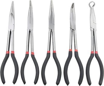 5-delige set handgereedschap tang voor sieraden maken en auto reparatie