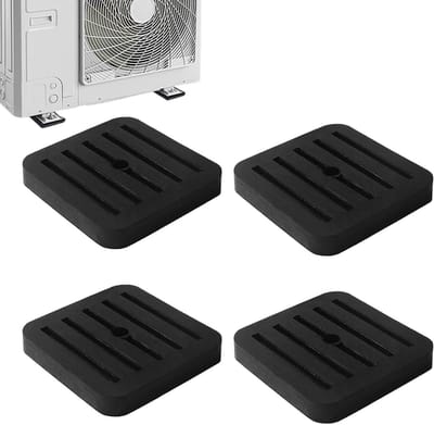 Trillingsdempers Airco - Geluidsisolatie Matten - Apparaten Stabiliseren - Weerbestendig Rubber - 4 Stuks - Zwart