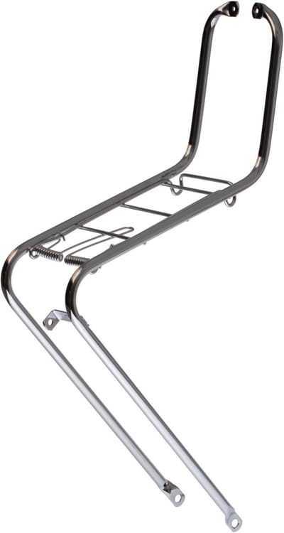 Fietsmand Voor - Bagagedrager Voor - Fietsen Transport - Sterk Staal Frame - 26 Inch - Zilver