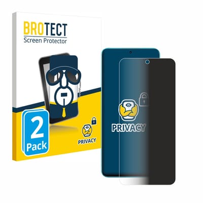 BROTECT - privacy screenprotector voor Honor X8A - Folie Beschermfolie Blauwlichtfilter 2 Stuks