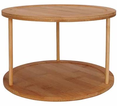 Cosy en Trendy Etagere - bamboe - 2-lagen - D25 cm - hapjes/tapas/kaas - serveren