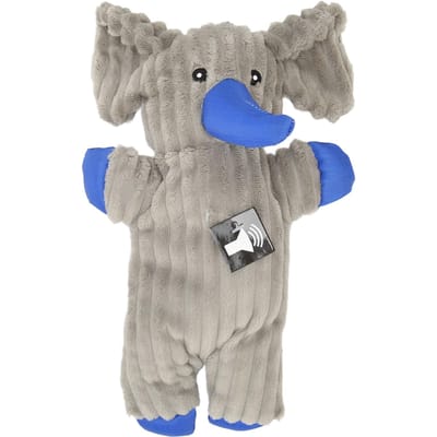 Jouet couineur pour chien Doux Résistant aux morsures Soulagement de l'ennui Forme d'éléphant Jouet à mâcher pour animal de compagnie pour Petit Moyen gray