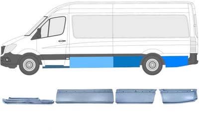 Reparatiepaneel set voor Mercedes Sprinter 2006-2018 / Links