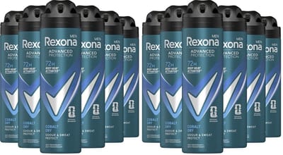 Rexona Deo Spray Men Cobalt Dry - 12 x 150 ml - Voordeelverpakking