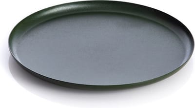 XLBoom Bao Tray Small Ø 25 cm Green - Design serveerschaal van roestvrij staal - Verkrijgbaar in Soft Black | Matt Black | Soft Copper | Red | Green - Luxe dienblad voor tafel & interieur