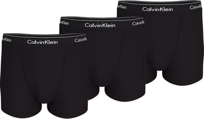 Calvin Klein Icon Cotton Stretch Trunks (3-pack) - heren boxers normale lengte - zwart