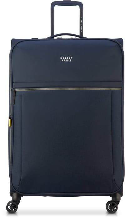 Delsey Brochant 3 Grote Uitbreidbare Reiskoffer 78 cm – Gerecycled rPET – 105L – 2,8 kg – TSA Slot – ZIP SECURITECH® 2 – 4 Dubbele Wielen – Navy Blue