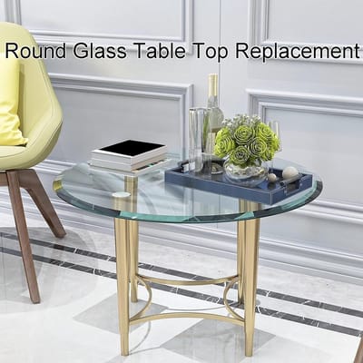 Glazen Tafelblad - Rond Glas - Eettafel Beschermen - Gehard Veiligheidsglas - 35-100 cm Diameter - Transparant