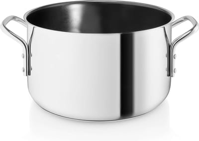 Eva Trio - Stainless Steel Slip-Let Ceramic Kookpan Ø 20 cm 3,6 Liter - Roestvast Staal - Zilver -