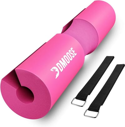 Barbell pad, hip thrust pad voor squats - Drukontlasting van nek, schouder, onderrug ondersteuning - antislip EVA foam Olympia halterkussen met veiligheidsgordels