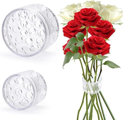 Cosensi - Flower Stem Holders - Ikebana Twister - Herbruikbaar - Transparant - Voor Vazen - Bloemstukken - Set van 2