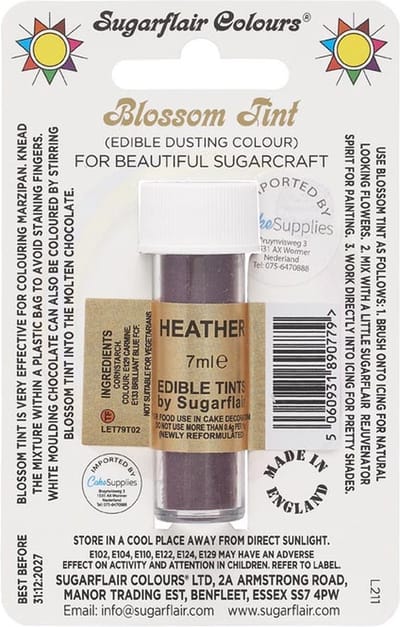 Sugarflair Eetbare Kleurpoeder - Heather - 7ml - Voedingskleurstof