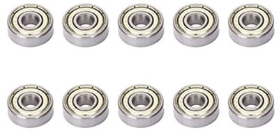 10 Stuks 606Z Diepgroefkogellagers, Afgeschermde Miniatuurlagers 6 Mm X 17 Mm X 6 Mm voor Skateboards, RC-auto's en Doe-het-zelfprojecten