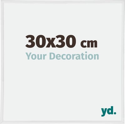 Your Decoration - Fotolijst 30x30 cm - Kunststof - Wit Hoogglans - Annecy
