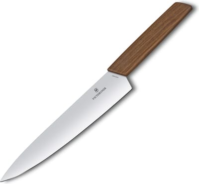 Victorinox Swiss Modern Koksmes - 22cm - RVS/Walnoot Hout - Giftbox