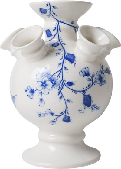Tulpenvaas op voet - Orchidee - Keramiek - 22 cm