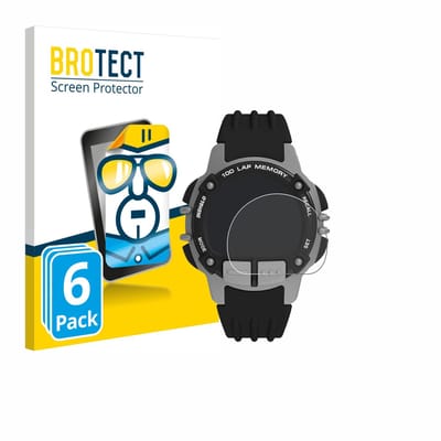 BROTECT - Screenprotector voor Timex Ironman TW5M63200 - Folie Beschermfolie transparant 6 Stuks