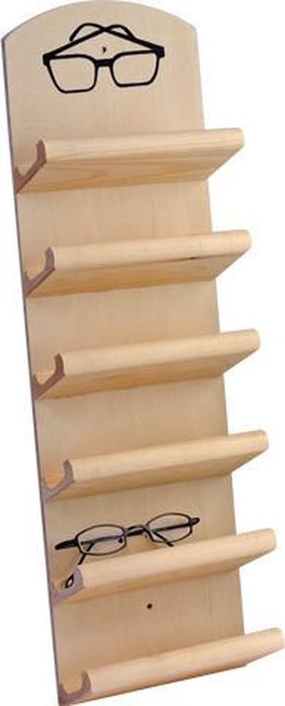 'SaunaPoolcare' Brillenhouder voor de Sauna (6 brillen)