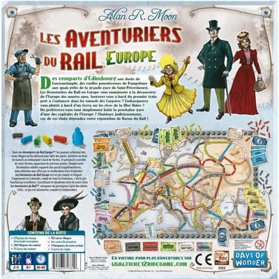 Ticket to Ride Europe – Franstalig Bordspel – voor 2-5 Spelers vanaf 8 Jaar – 30 tot 60 minuten Speelduur