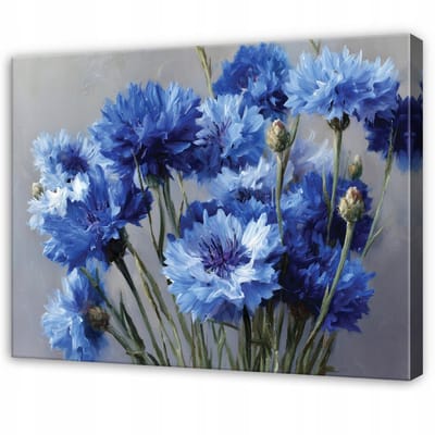 WALLARENA - Schilderij op Canvas 100x70 cm - Schilderijen - Canvas schilderij - Bloemen motif - Voor de slaapkamer van de salon - Op het doek