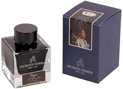 Jacques Herbin - 1670 Vulpen Inkt - Kenzo Takada editie - Zwart - Rode en Gouden glitters - 50 ml