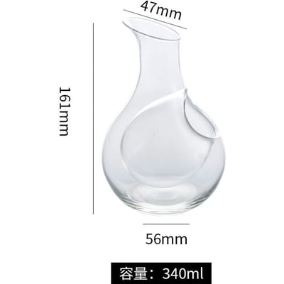 Japanse Helder Kristallen IJskruik Loodvrij Glas Wijnfles Bar Whiskey Fles Sake Bierkoeler Wijn Dispenser Karaf Decanteerkaraf white