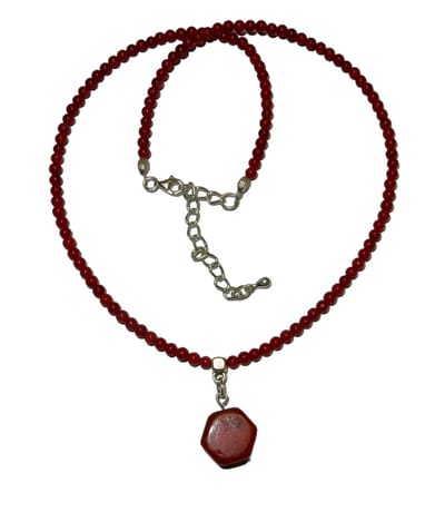 Rood Koraal (imitatie) Collier