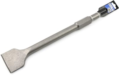 GEKO Platte beitel - 75x400 mm - Hex aansluiting - Voor elektrische sloophamer