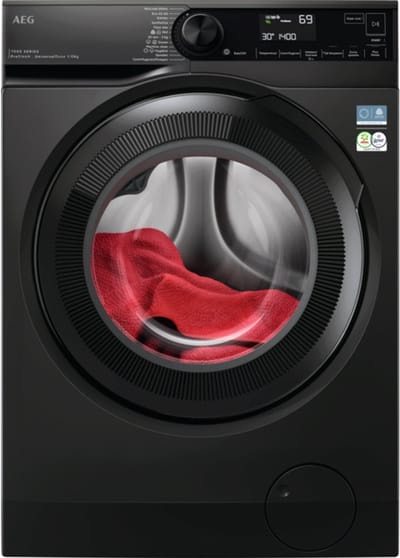 AEG Series 7000 LR7606UDS4 wasmachine Voorlader 10 kg 1600 RPM Zwart