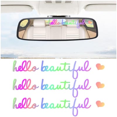 Dailygoods- Autosticker 3 Stuks - Waterdichte Sticker - Gepersonaliseerde Sticker - Auto Decoratie - Hoge Temperatuurbestendigheid - Zelfklevend - Autodecoratie