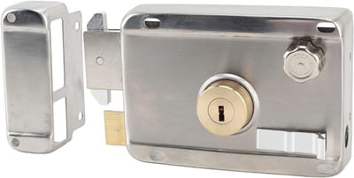 Mechanisch Deurslot - Roestvrij Staal Sluiting - Toegangsdeuren Beveiligen - Inclusief Verborgen Handgreep - 19 x 16 x 7 cm