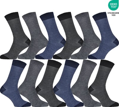 12 Pack - Gianvaglia Heren Sokken 12-pack katoen maat 39-42 SK-219