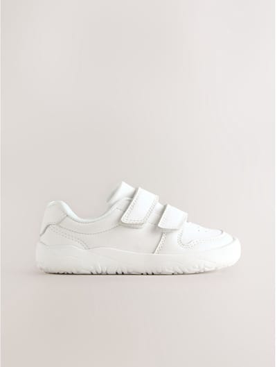 Next - Jongens - Leren Barefoot-sneakers met klittenbandsluiting - Wit