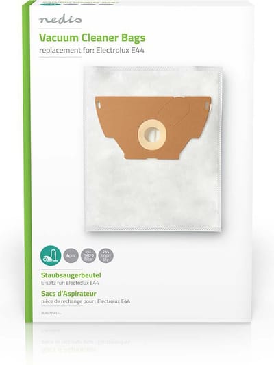 Nedis Stofzuigerzak - 4 Stuks - Synthetisch - Meest verkocht voor: Electrolux - Wit