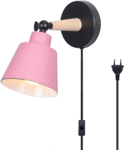 Wandlamp binnen E27 metaal hout modern decoratief sfeerverlichting slaapkamer woonkamer hal