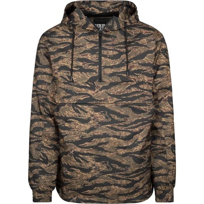 Urban Classics - Tiger Camo Pullover Jas - L - Groen/Bruin