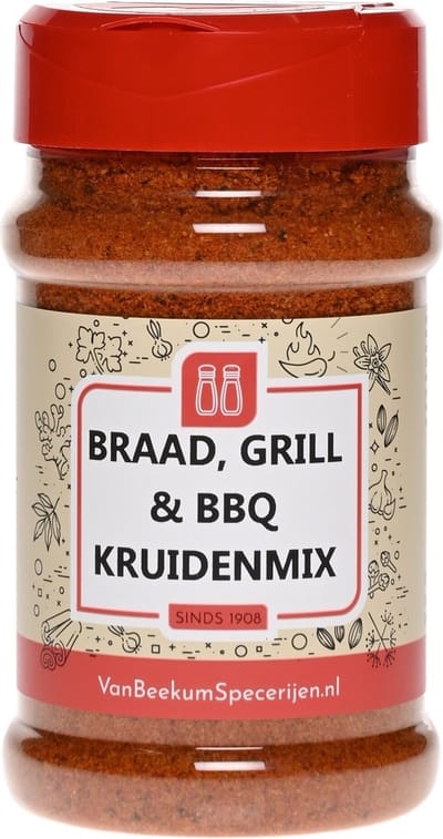 Van Beekum Specerijen - Braad, Grill & BBQ Kruidenmix - Strooibus 200 Gram
