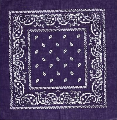 Scoby - Hip Hop Bandana - Katoen - Paarse Vierkante Sjaal - 54 x 54 cm - Perfecte Hoofdband voor Iedereen - Carnaval - Paars