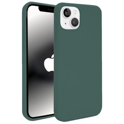 ShieldCase telefoonhoesje geschikt voor Apple iPhone 13 silicone case - donkergroen - Siliconen hoesje - Shockproof case hoesje - Backcover case