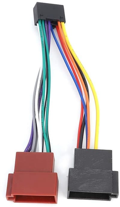 Dailygoody - Auto Kabeladapter - 16-pins aansluiting - Universeel gebruik - ABS Materiaal - Verlengadapter voor luidsprekers - Geschikt voor diverse r...