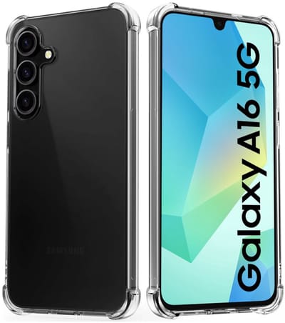 Anti Shock Hoesje Geschikt Voor Samsung Galaxy A16 - ShockProof Silicone Case - Transparant Back Cover