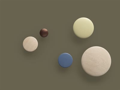 Muuto - The Dots Metal - amber - S - rood