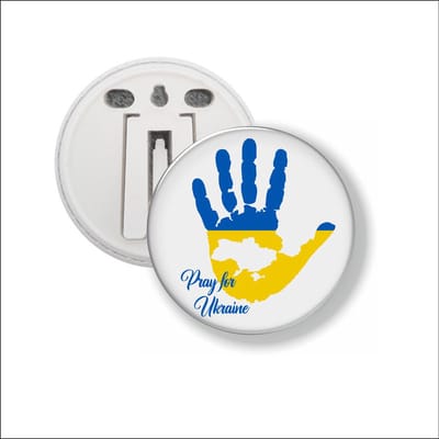 Button Met Clip - Pray For Ukraine - Oekraine