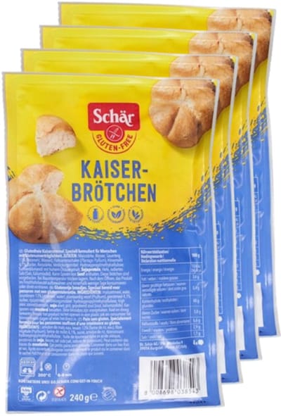 Schär | Glutenvrij | Kaiserbroodjes | 4 stuks | 4 x 240 g