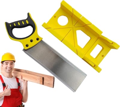 Handzaag Hout - Zijzaag Fijne zaag - Precisie zagen - Dubbelzijdig schuren - 35 cm - Zwart