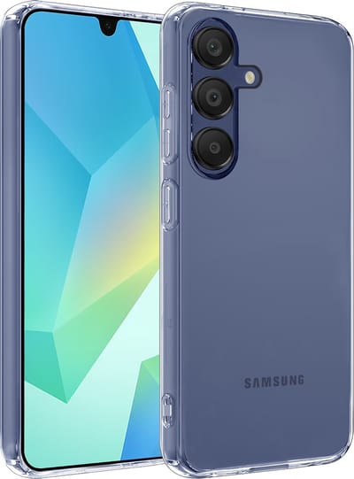 Hoesje - Geschikt voor Samsung Galaxy A16 - Sterk & Shockproof - Siliconen Case - Hoes Cover - Telefoonhoes - Transparant