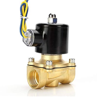 Elektrische Solenoïdeklep 1" 12V Normaal Gesloten voor Water, Lucht, Gas en Brandstof