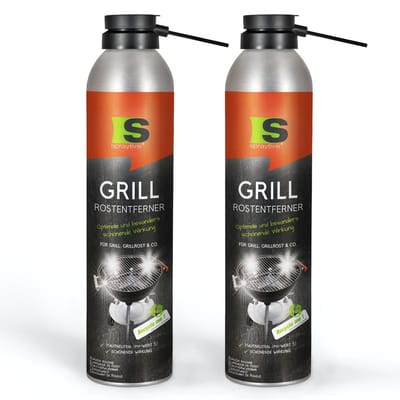 Spraytive 2x 300ml roestverwijderaar spray voor BBQ grillrooster en metaal 2in1 reiniger met roestbescherming pH neutraal